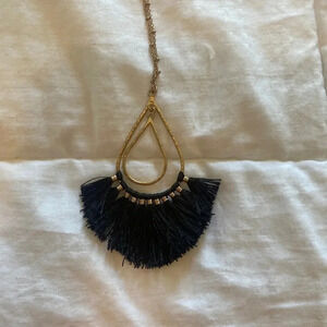 Francesca’s Bohemian thread long necklace call Tim